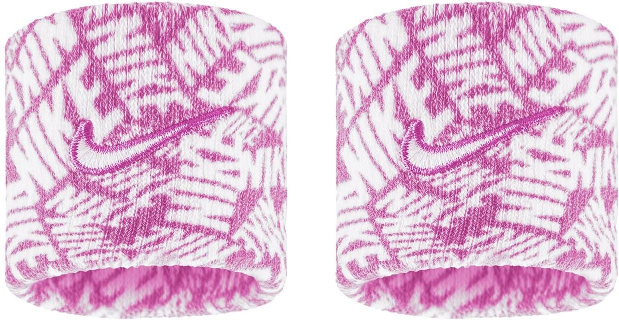 Nike - "Classic" Armband, Dri-FIT, Swoosh (Pink/Weiß)