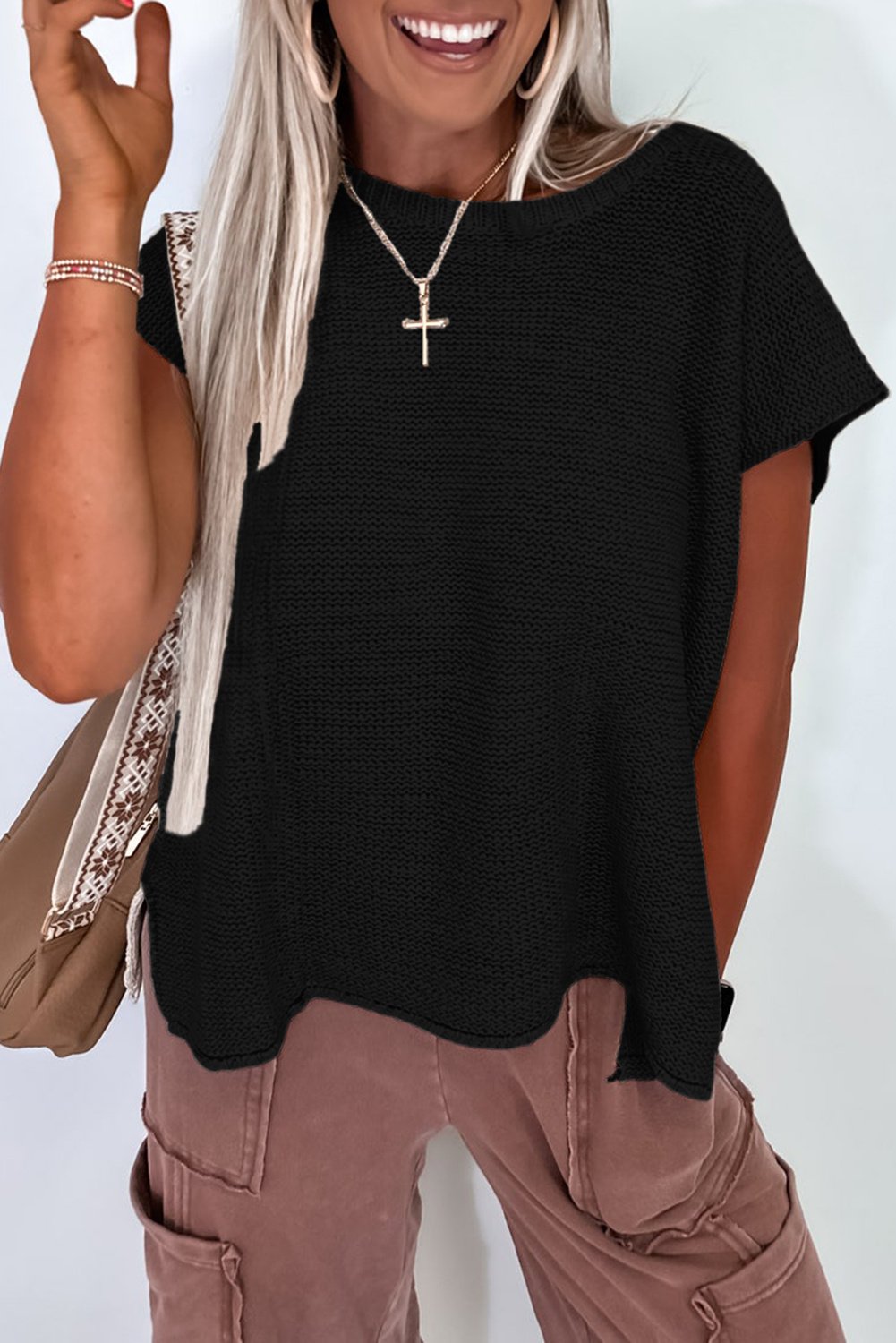 Strickpullover lockere Passform