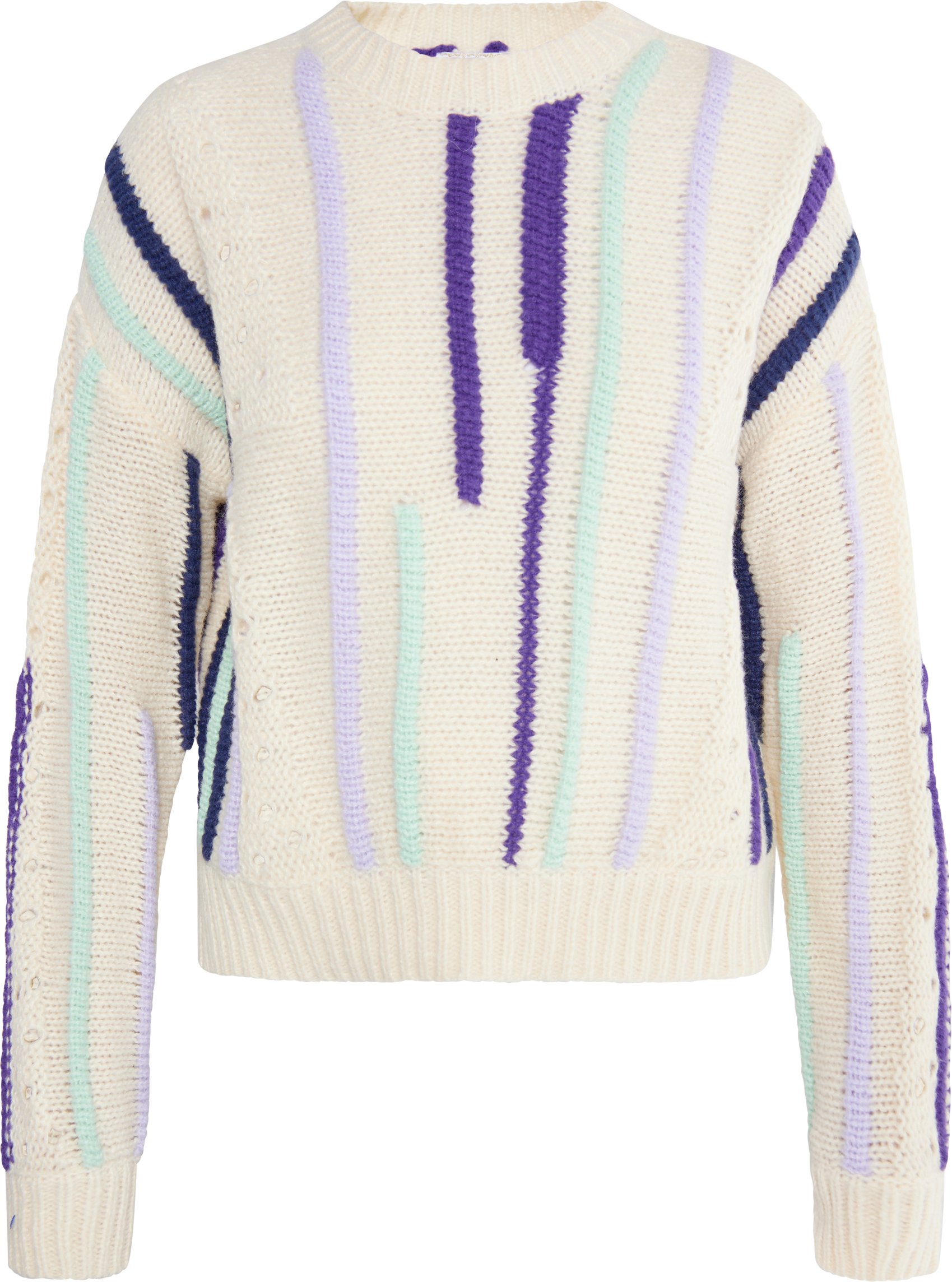 IZIA Zur Seite fahren Damen Wollweiß Mehrfarbig