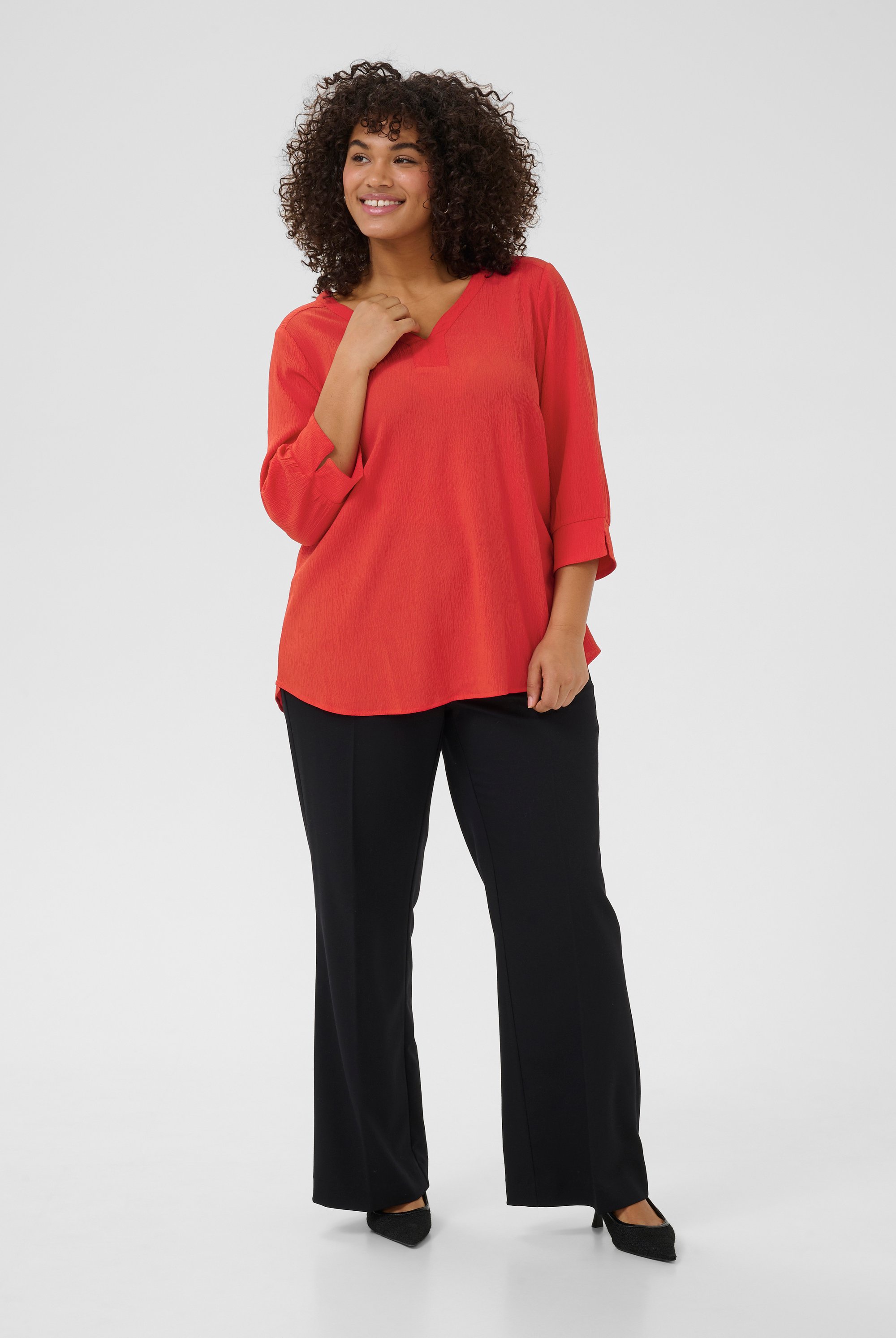 Langarm-Bluse Regular fit True Red