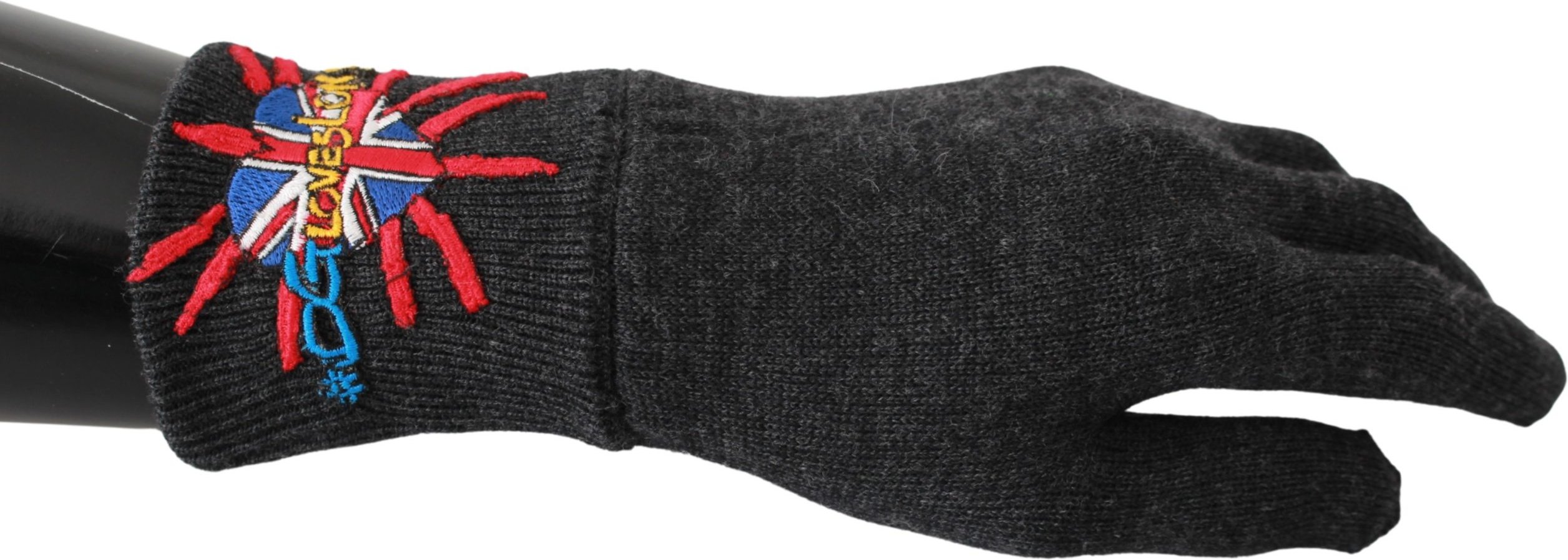 Dolce & Gabbana Gray # Dmen'slondon Broidered Wool Men's Gloves