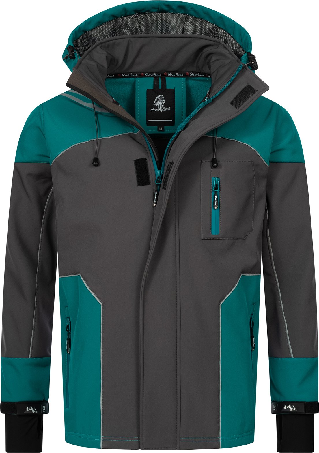 Thumbnail - Rock Creek Softshelljacke Dunkeltürkis