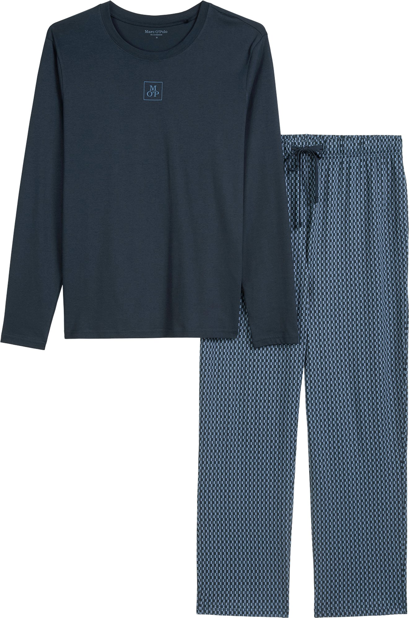 Thumbnail - Marc O'Polo Herren Pyjama Blend & Pair CottonSchlafanzug, Pyjama Set, Nachtwäsche