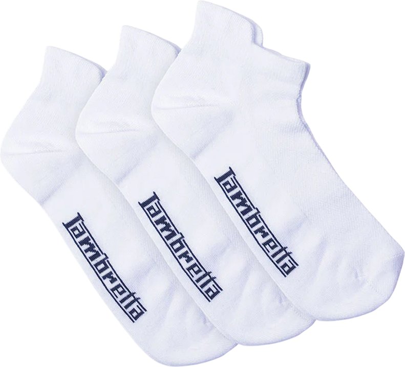 Lambretta - Sneaker-Socken für Herren(3er-Pack) (Weiß)
