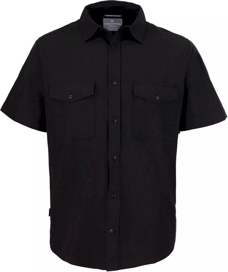 Craghoppers - "Expert Kiwi" Hemd für Herren kurzärmlig (Schwarz)