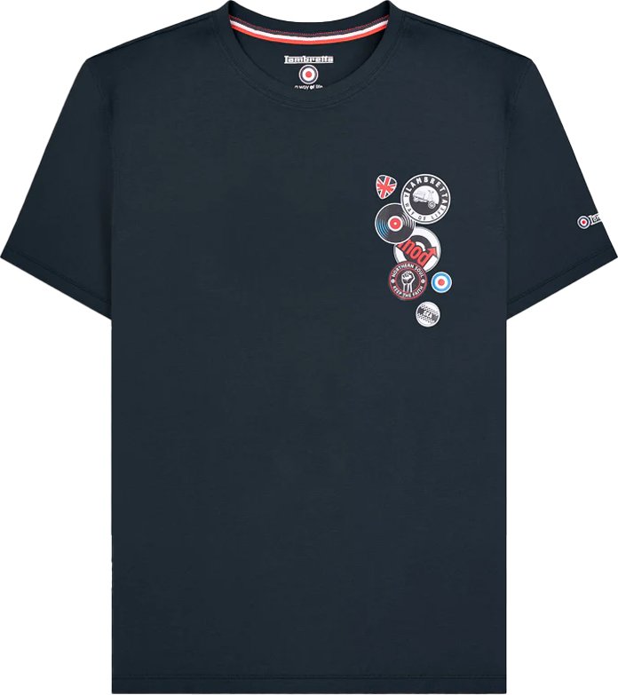 Lambretta - T-Shirt für Herren, Groß und Hoch (Marine)