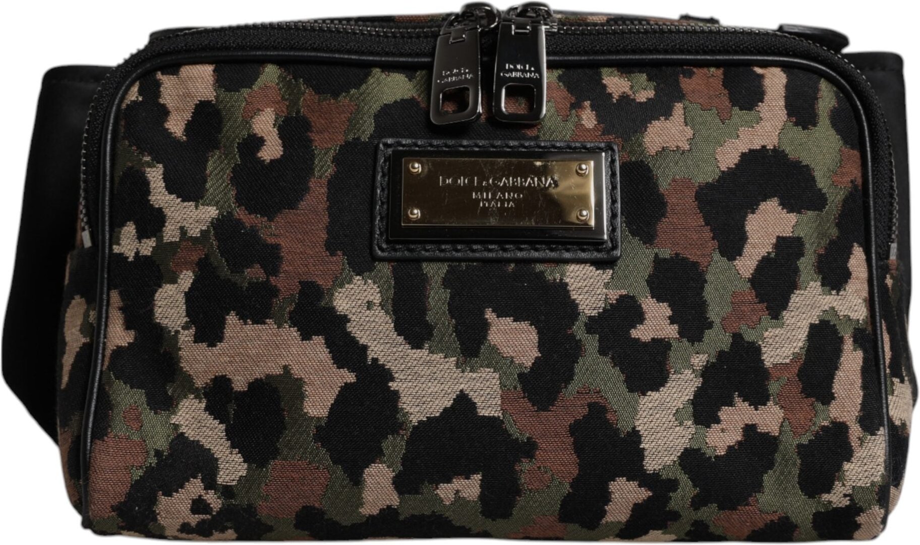 Dolce & Gabbana Mehrfarbiges Leoparden DG Logo Gürtel Hüfttasche Bag