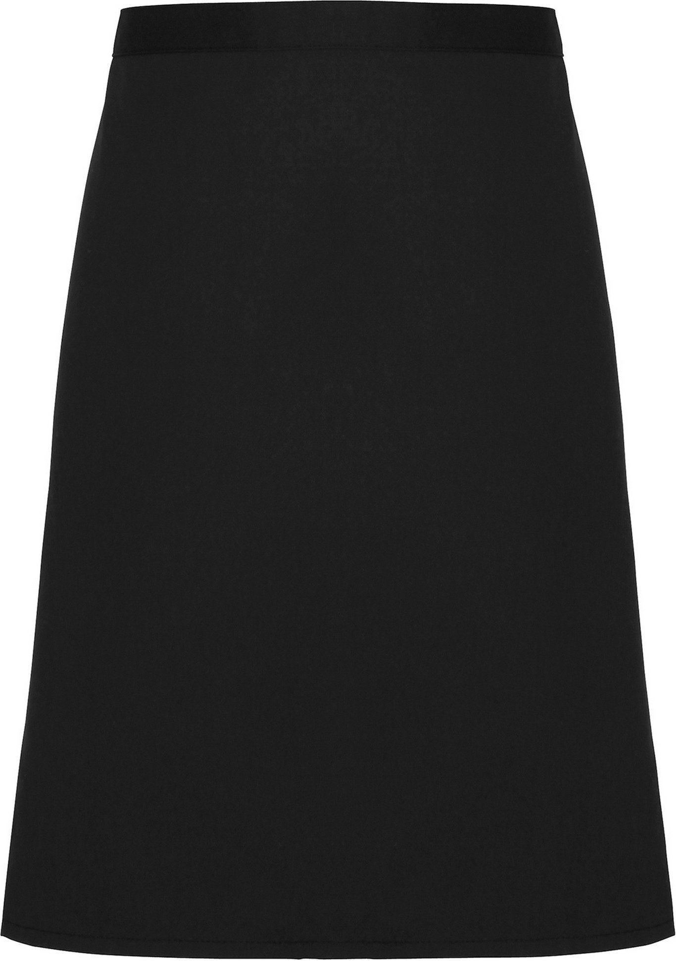 Premier Adults Unisex Fairtrade Mid-Length Schürze (Schwarz)