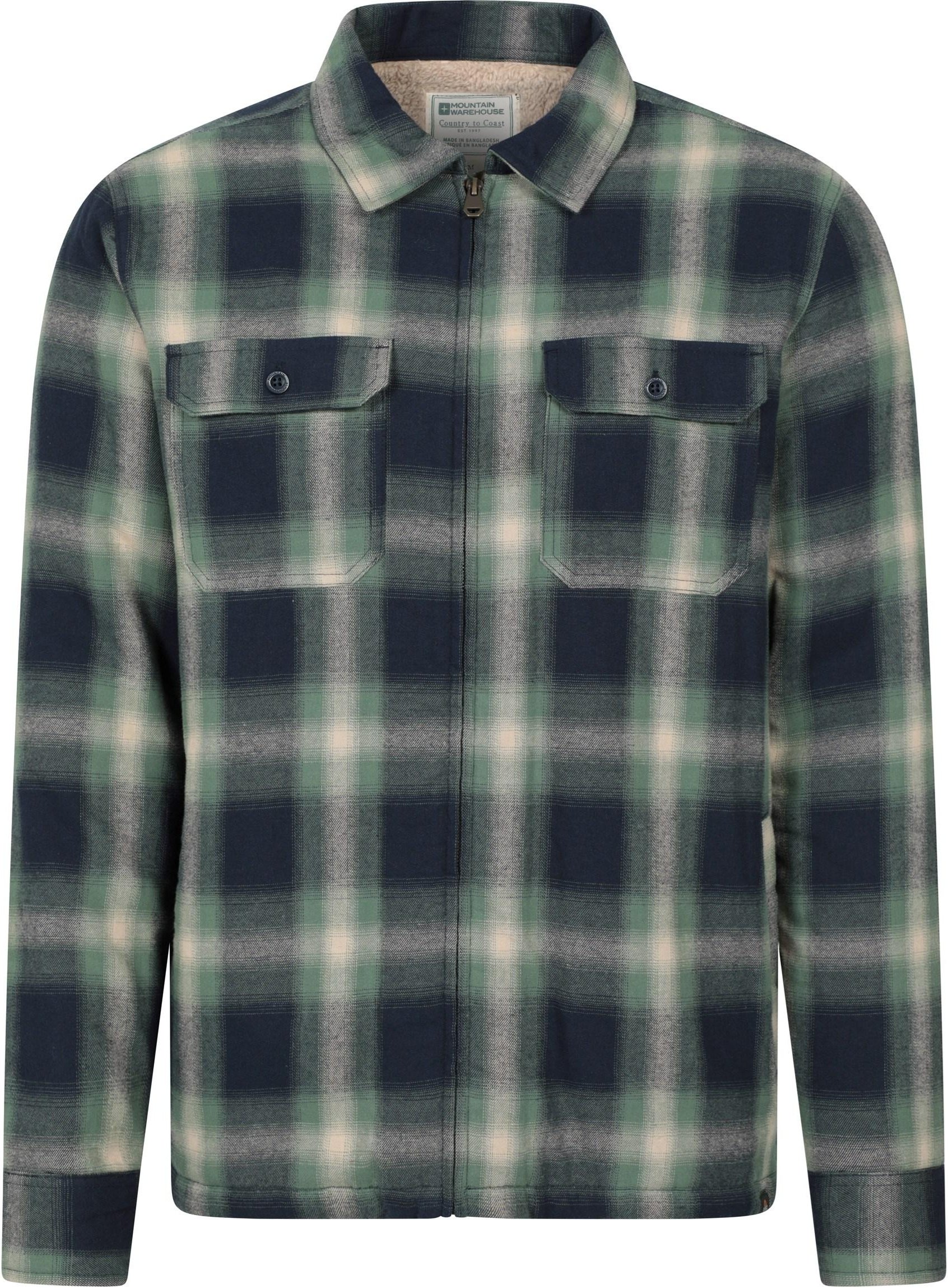 Mountain Warehouse - "Stream II" Hemd Gepolstert für Herren (Dunkelgrün)