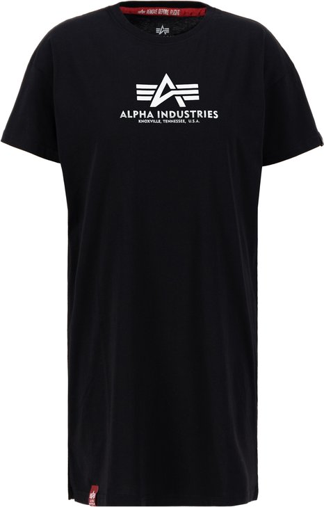 Basic Foil Print Long T-Shirt Women