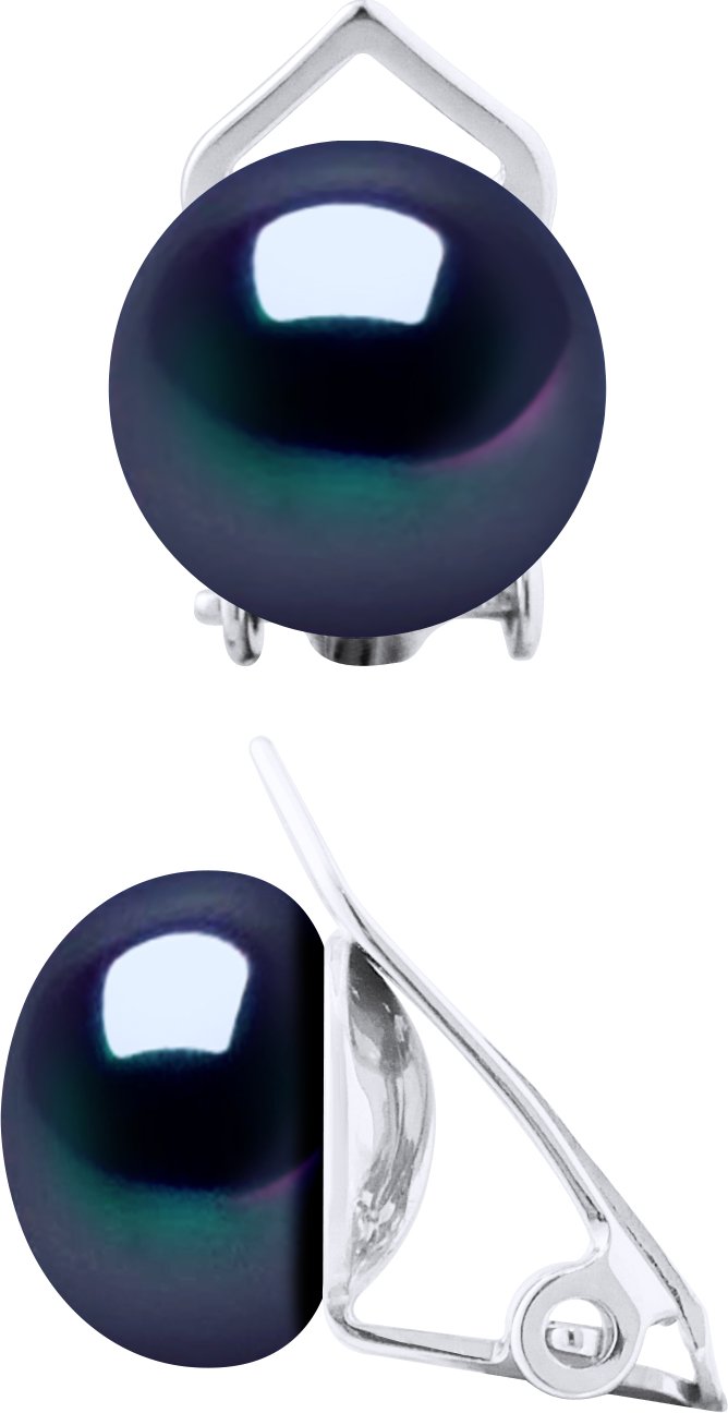 Ohrringe aus echten Süßwasser-Zuchtperlen, Knopfgröße 9–10 mm