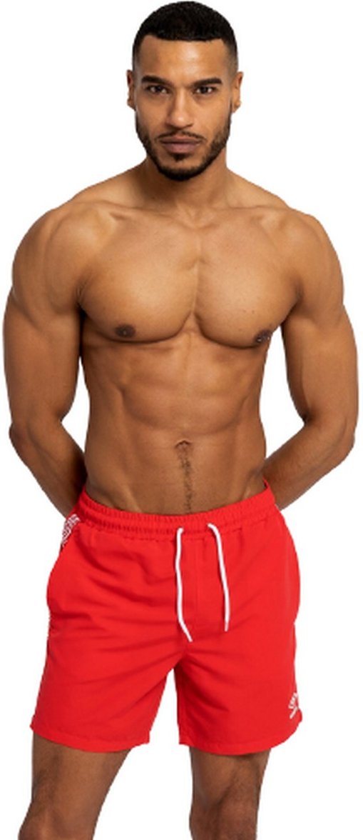 Umbro Herren Taped Swim Shorts (Zinnoberrot)