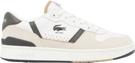 Lacoste - "T-Clip Set" Sneaker für Herren, Leder (Weiß/Grün)