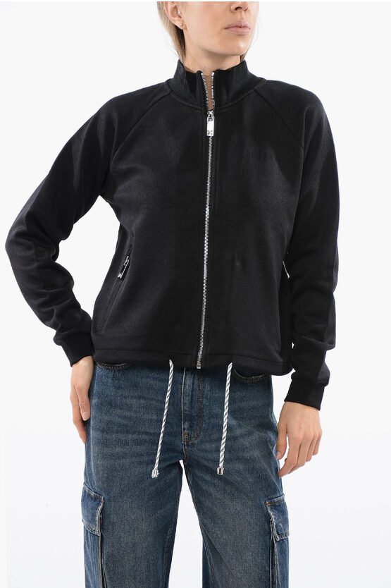 Synthetisches STELET Sweatshirt mit Kordelzug in Schwarz