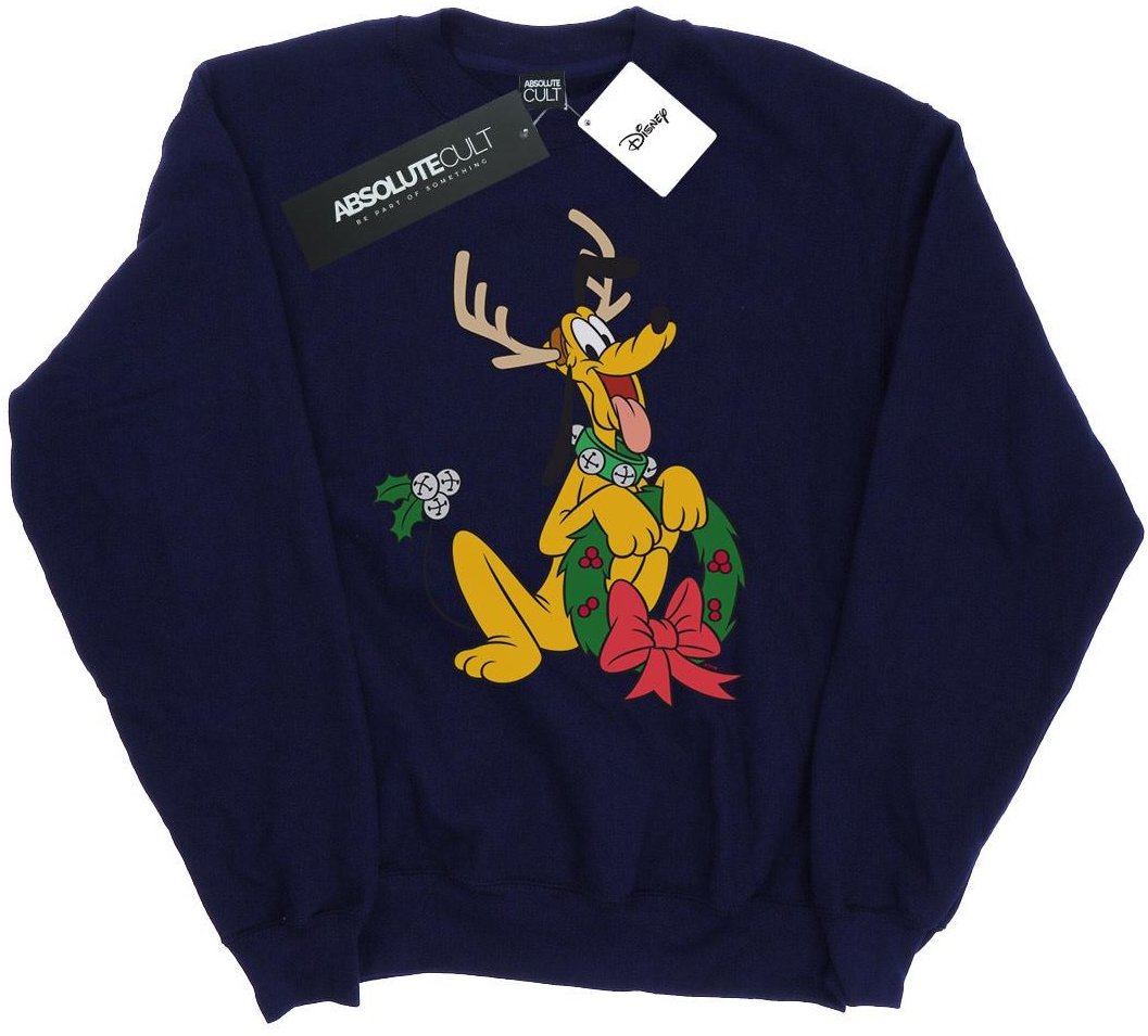 Disney - "Pluto Christmas Reindeer" Sweatshirt für Herren (Marineblau)