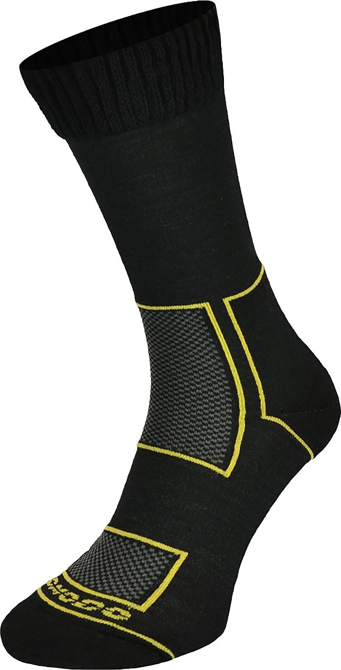 Thumbnail - Merinowolle Arbeit Boot Socken | Comodo | Anti Blister Crew Socken - Schwarz