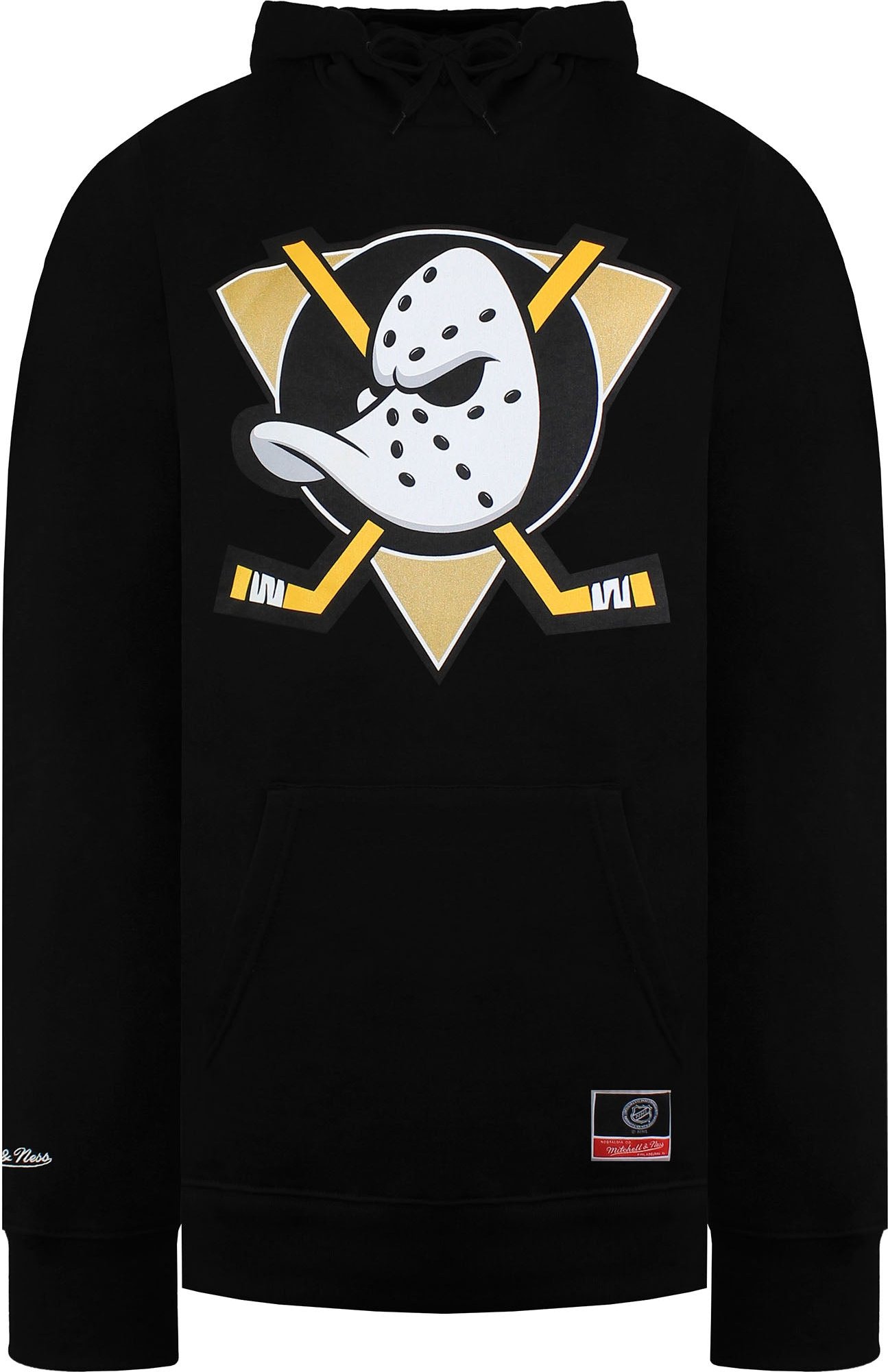 Mitchell & Ness NHL Anaheim Ducks Teamlogo Schwarzer Hoodie
