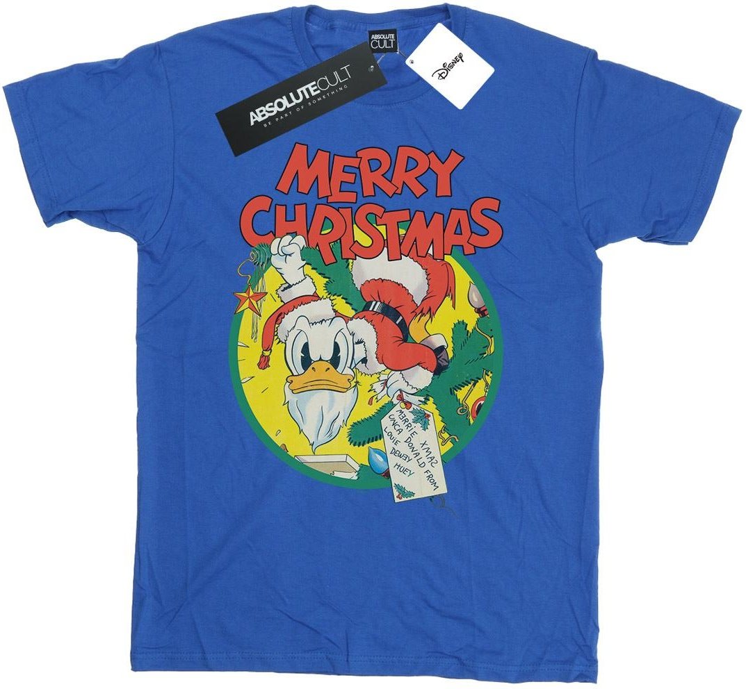 Disney - "Merry Christmas" T-Shirt für Herren (Königsblau)