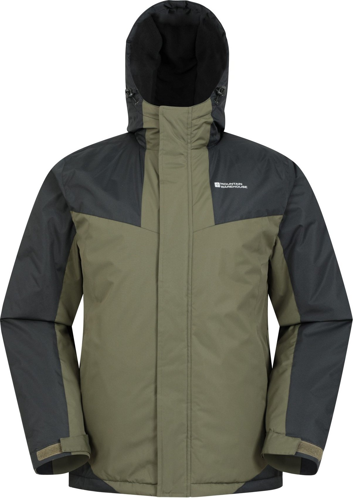 Mountain Warehouse Herren Dusk III Skijacke (dunkles Khaki/Schwarz)