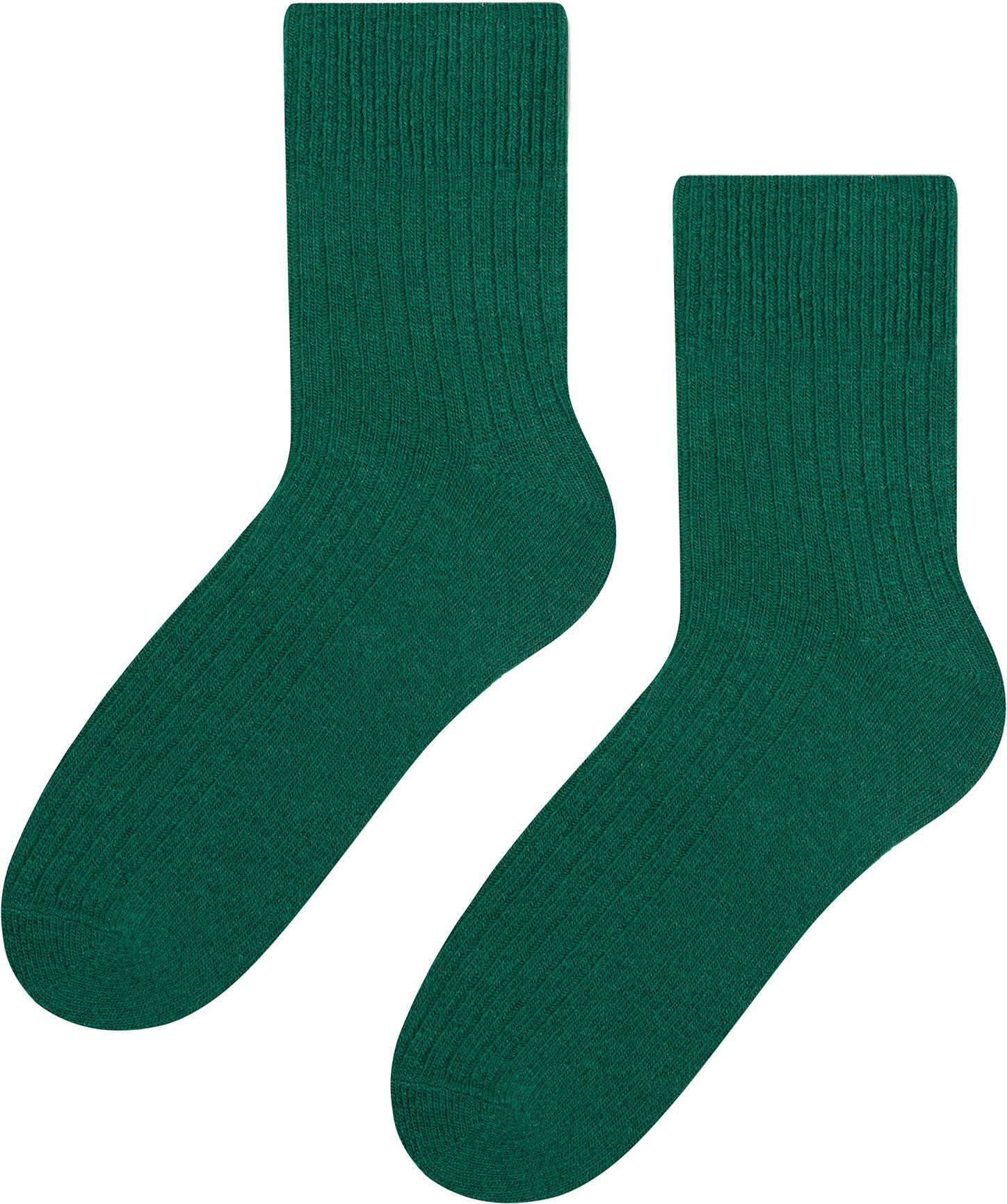 Herren Wolle Kleid Socken | Steven | Atmungsaktive Warme Socken für Winter - Grün