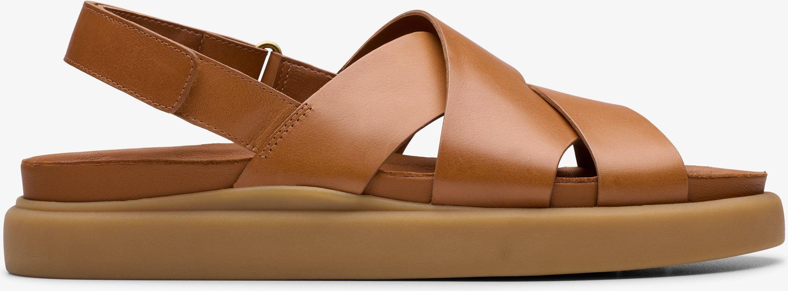 Aristella Sonnenbraun Leder-Sandalen