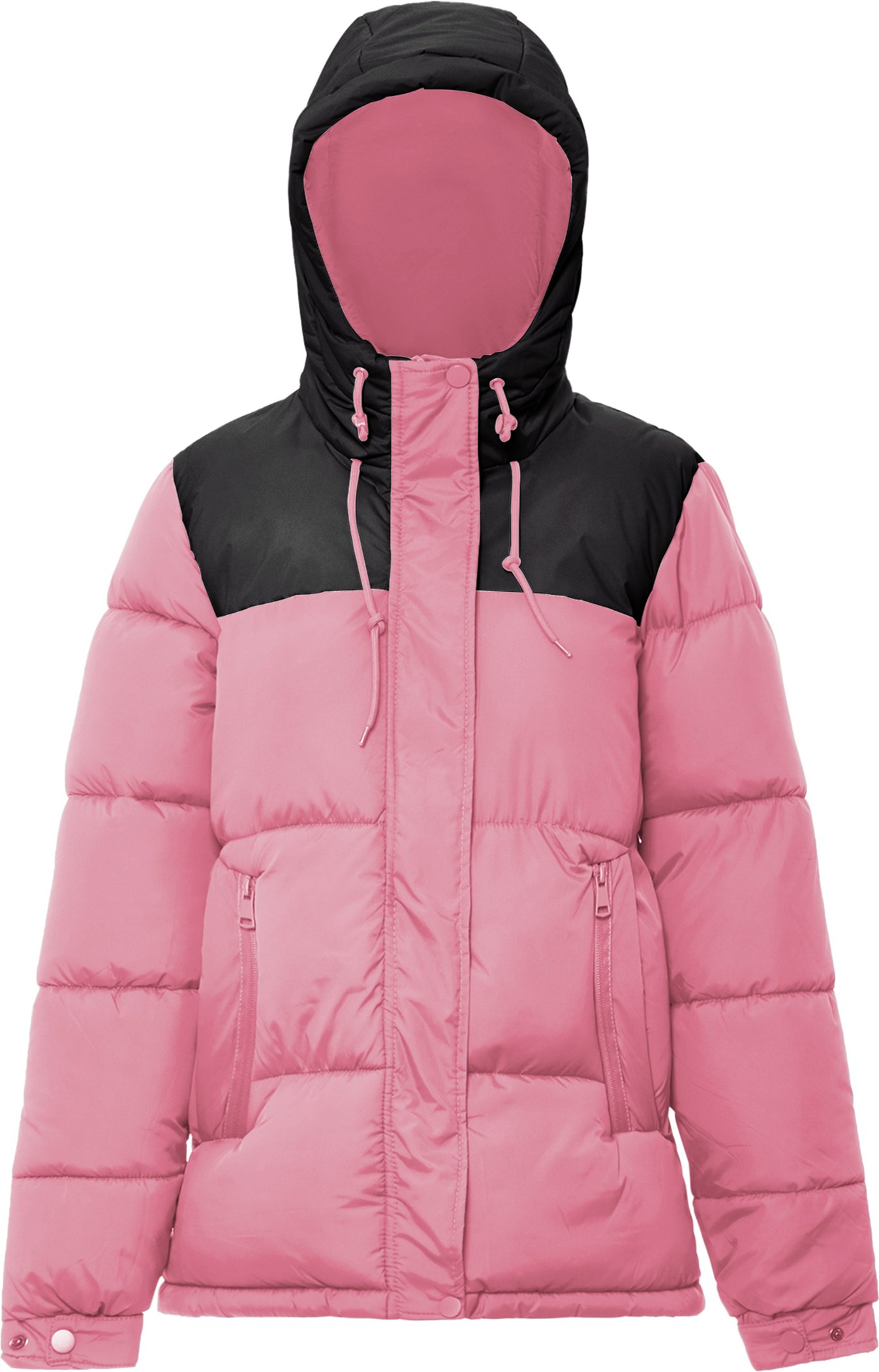 Mymo Wattierte Steppjacke Damen rosa schwarz