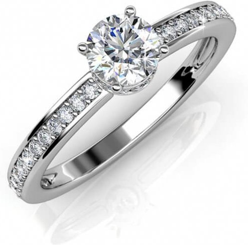 Elise Ring - Silber und Kristall