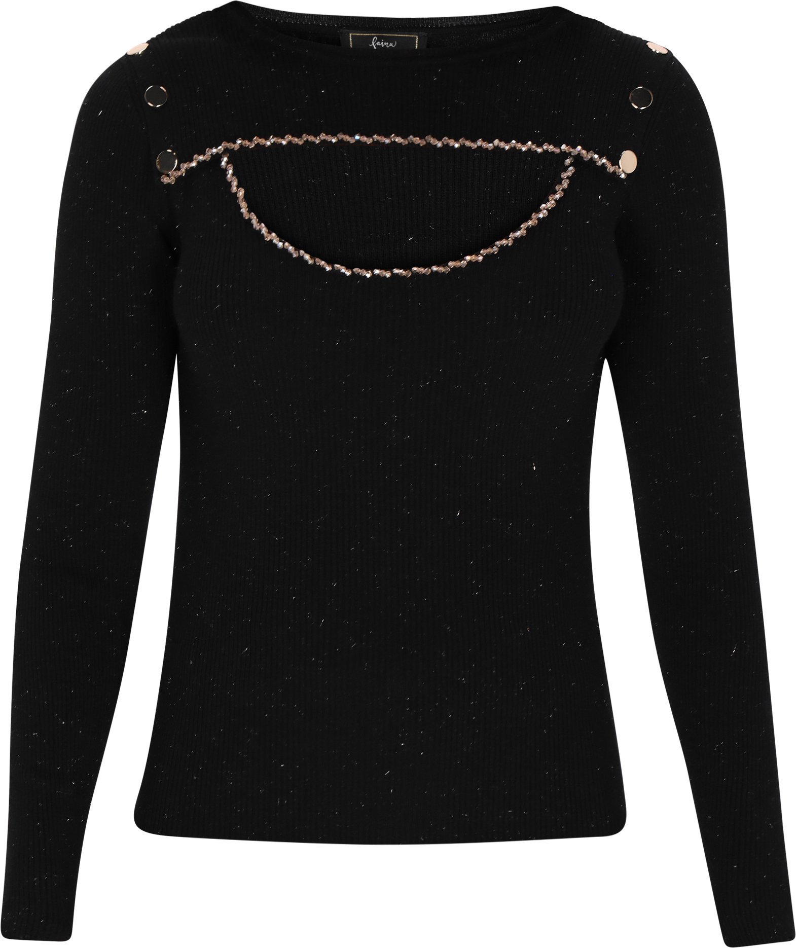 Faina Pullover Frauen Schwarz