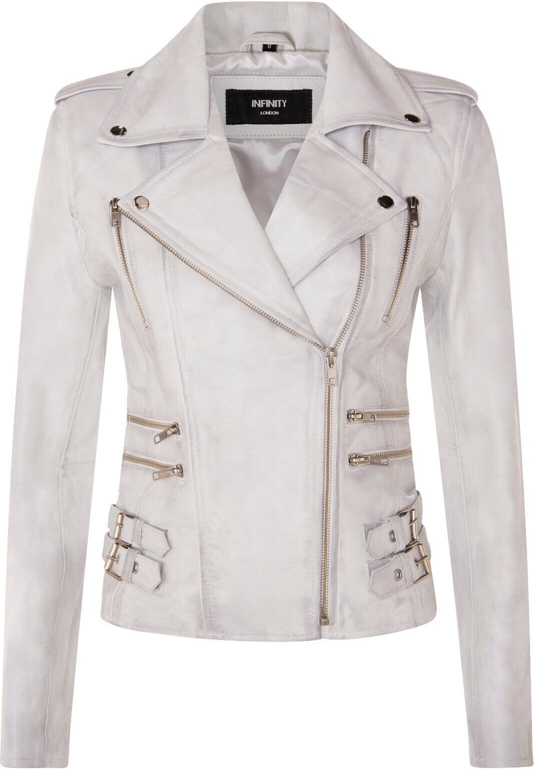 Damen Leder Brando Bikerjacke-Loddon
