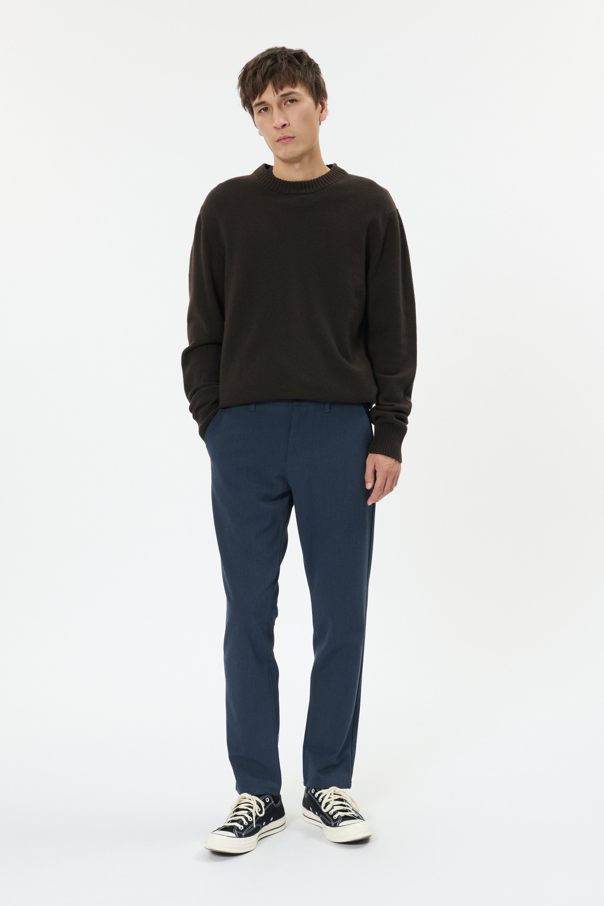 Casual Hose MAPristu Casual Hose Gerade Passform blue