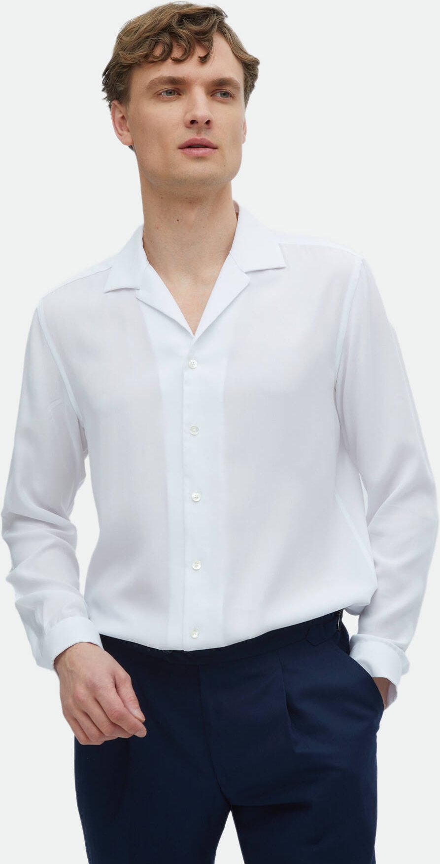 Schlichtes, gewebtes, klassisches Hemd mit normaler Passform