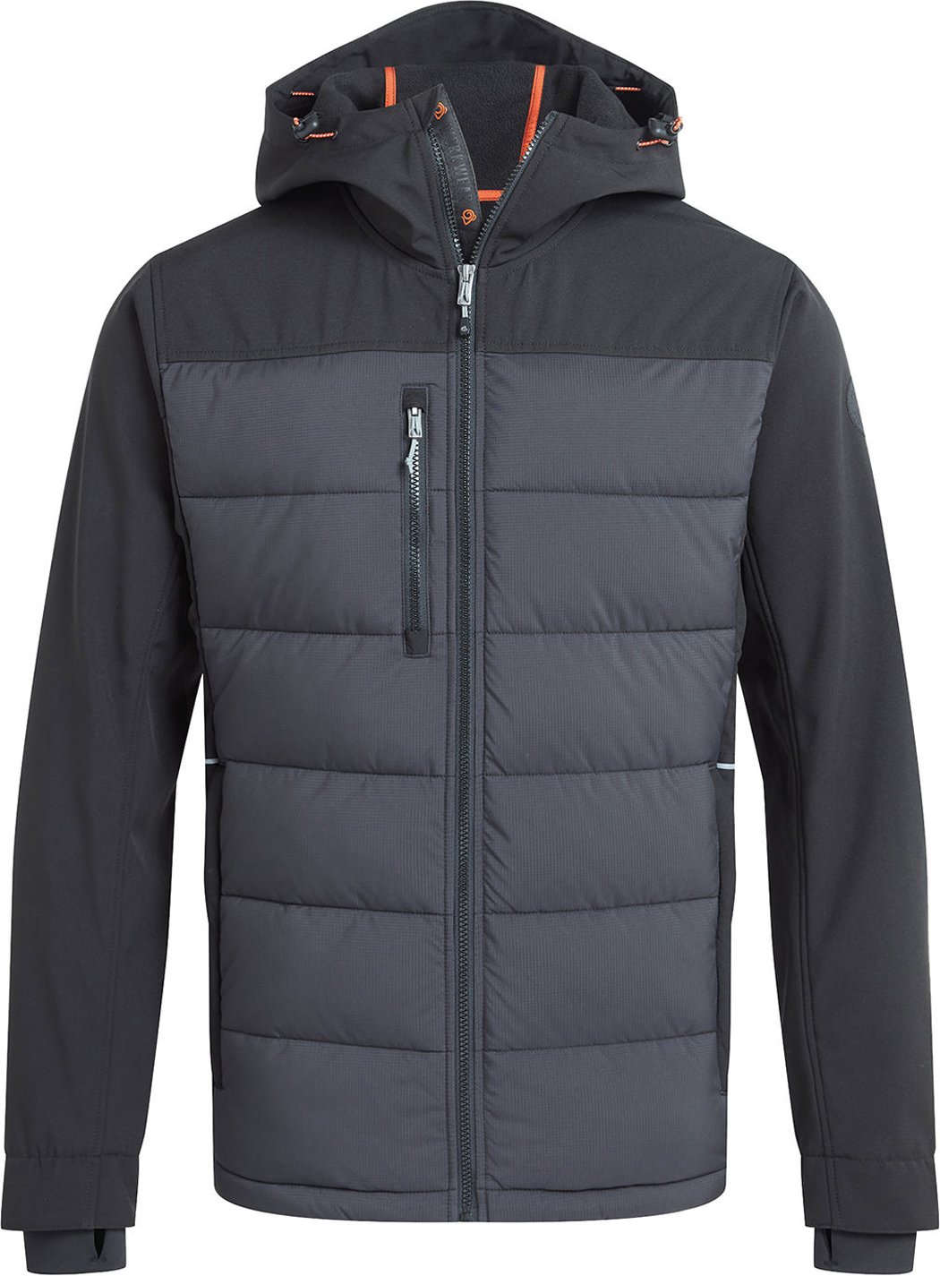 Craghoppers - "Castleford" Hybridjacke Wattiert für Herren (Schwarz)