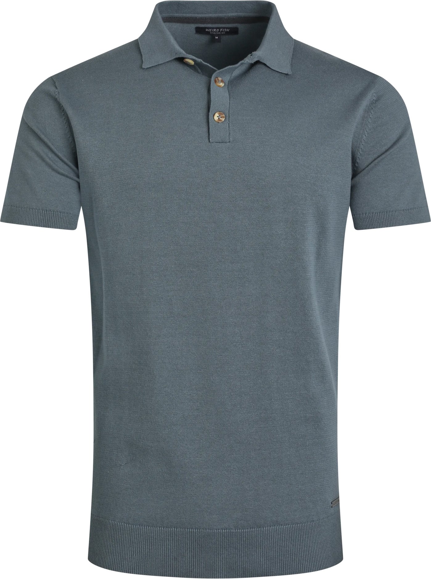 Weird Fish - "Quentin" Poloshirt für Herren kurzärmlig (Blaues Trugbild)