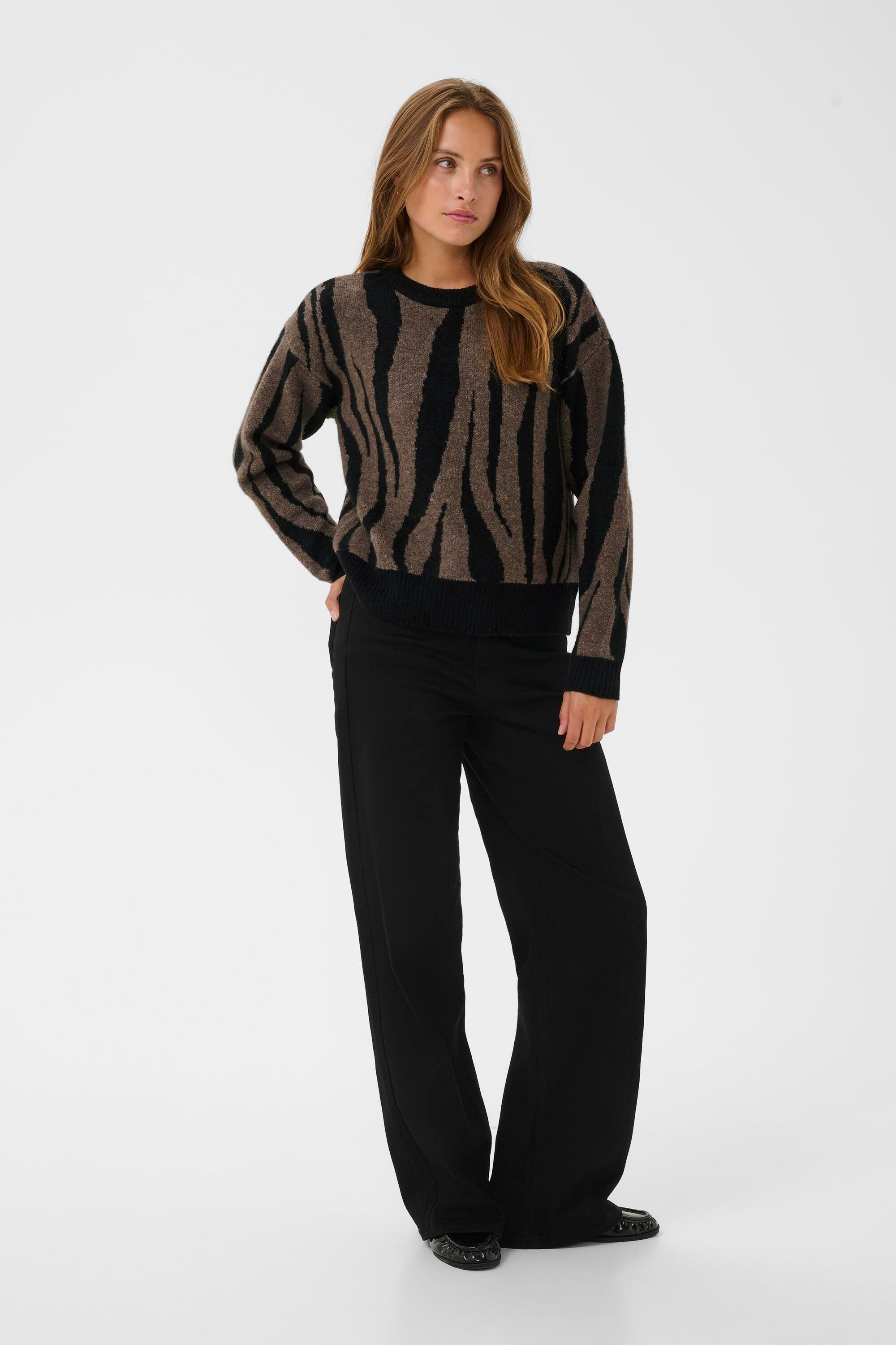 Thumbnail - Strickpullover KAbitzy Strickpullover Loose fit black brown