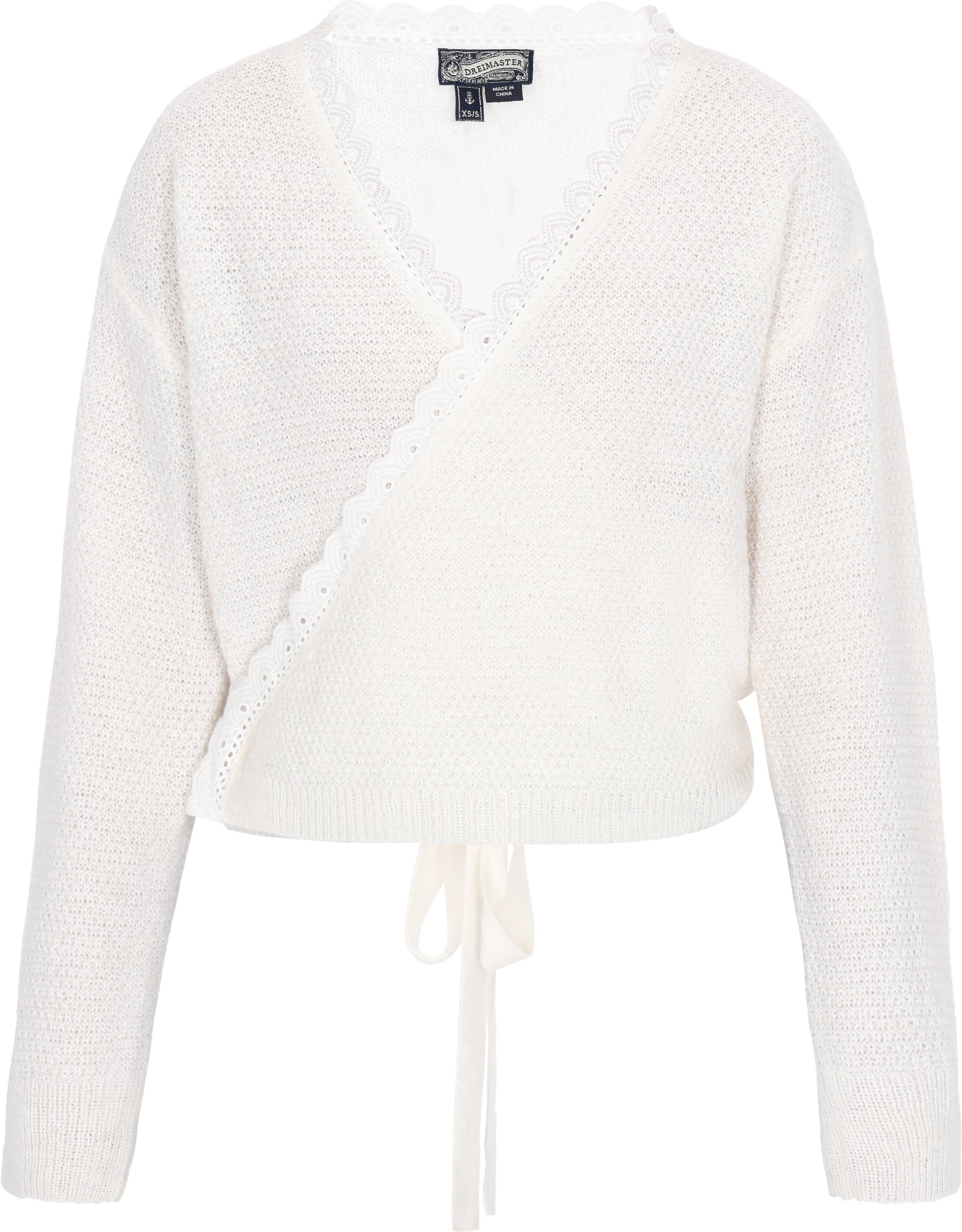 Dreimaster Strickjacke Frauen cremefarben