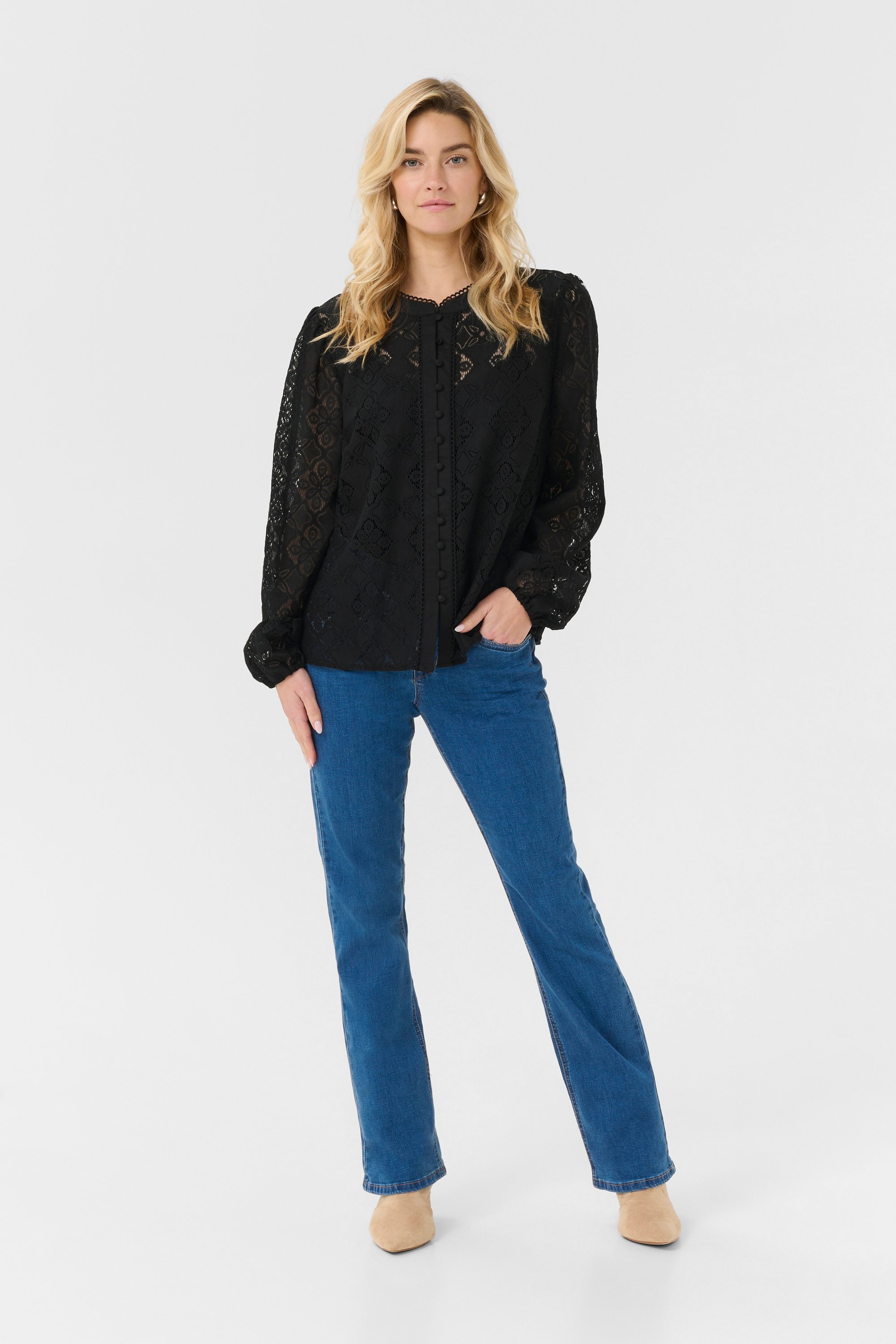 Langarm - Hemd Regular fit Pitch Blac