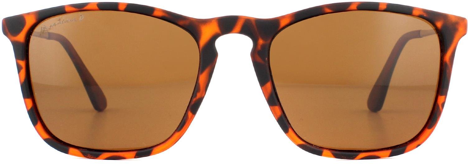 Lunettes De Soleil Montana MP34 C Brun Tortue Rubbertouch Brun Polarisé
