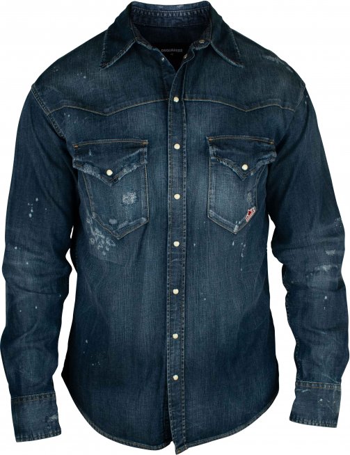 Dsquared2 Hemd Blau