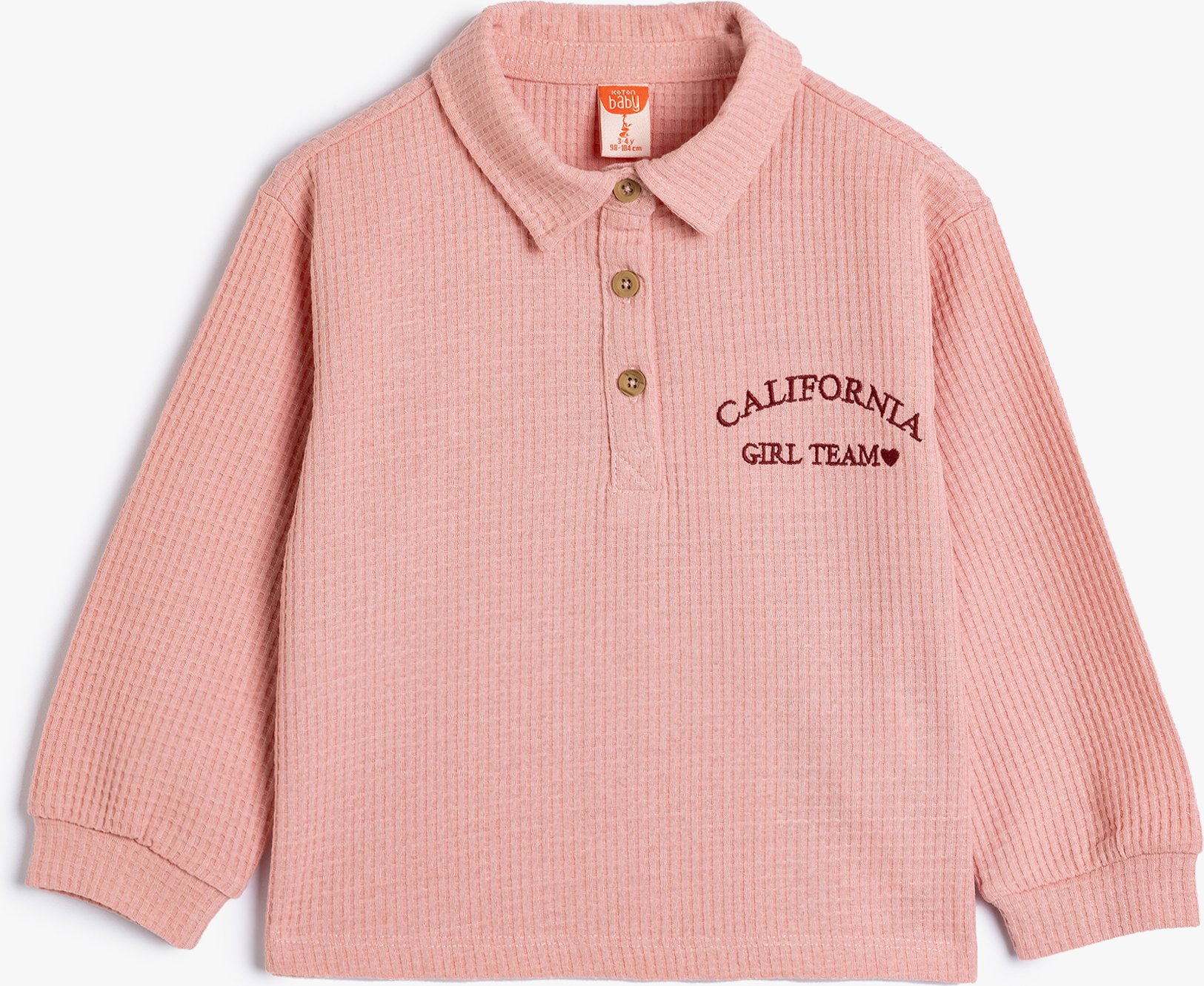 Koton Sweatshirt Hemdkragen Mit Stickerei Sweatshirt