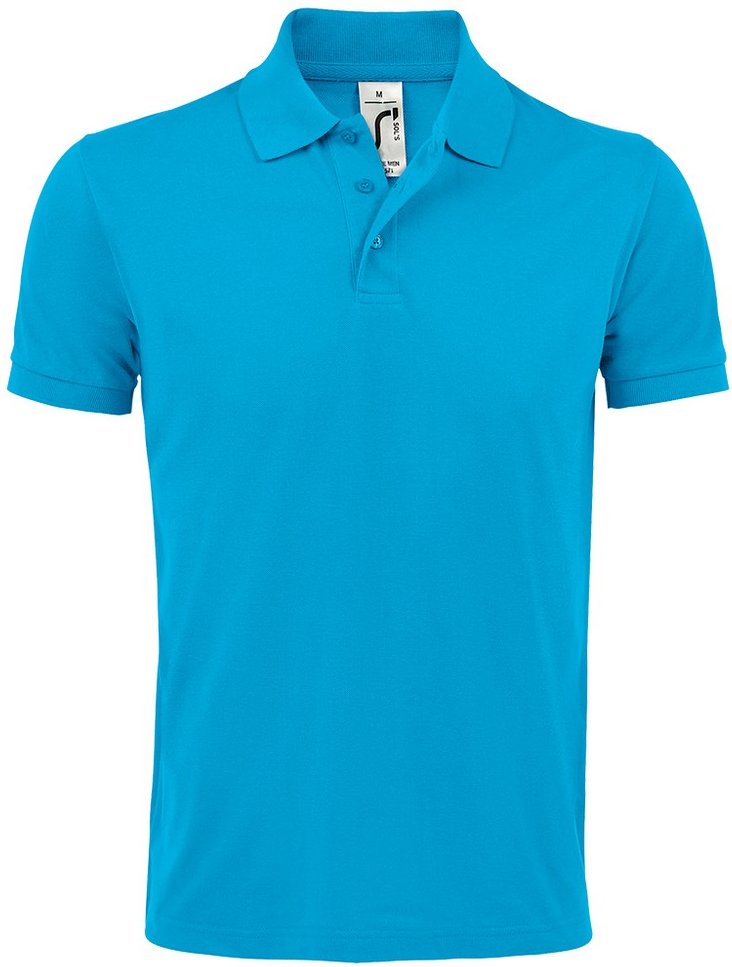 Thumbnail - SOLs Mens Prime Pique Plain Kurzarm-Poloshirt (Aqua)