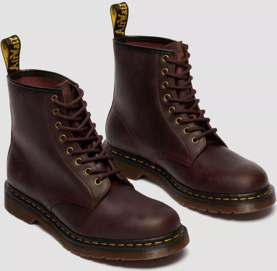 Dr. Martens 1460 Crazy Horse Leder Kirsche Rote Stiefel