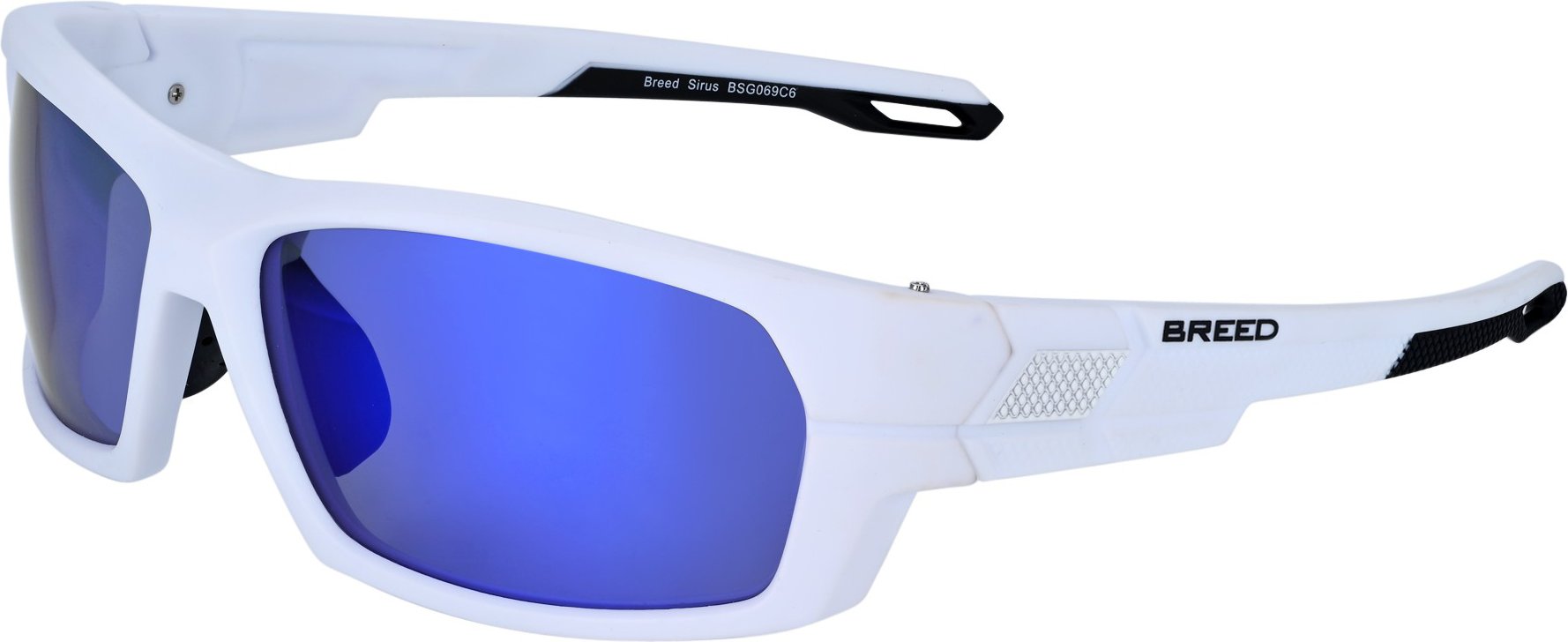Lunettes de soleil polarisées Breed Sirus - Blanc/Bleu
