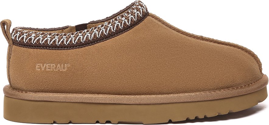 EVER AU Damen Leder Hausschuhe - Wigeon