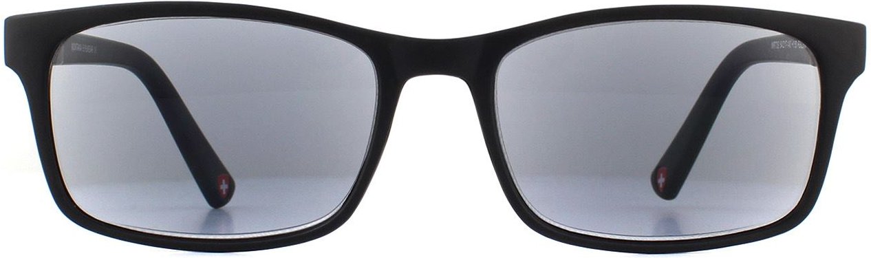 Montana Rechteck Unisex Schwarz Grau Lesebrillen +1,50 Sonnenbrillen