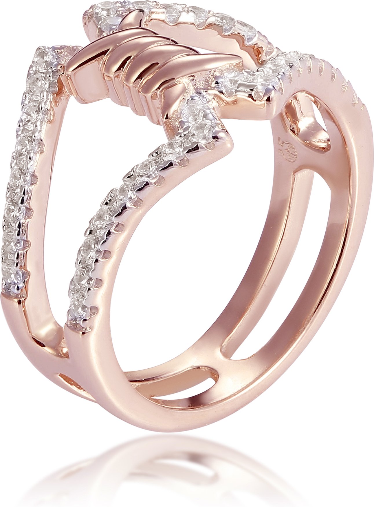 Orphelia Damen-Ring Sterling-Silber 925, Rosé, ZR-7422