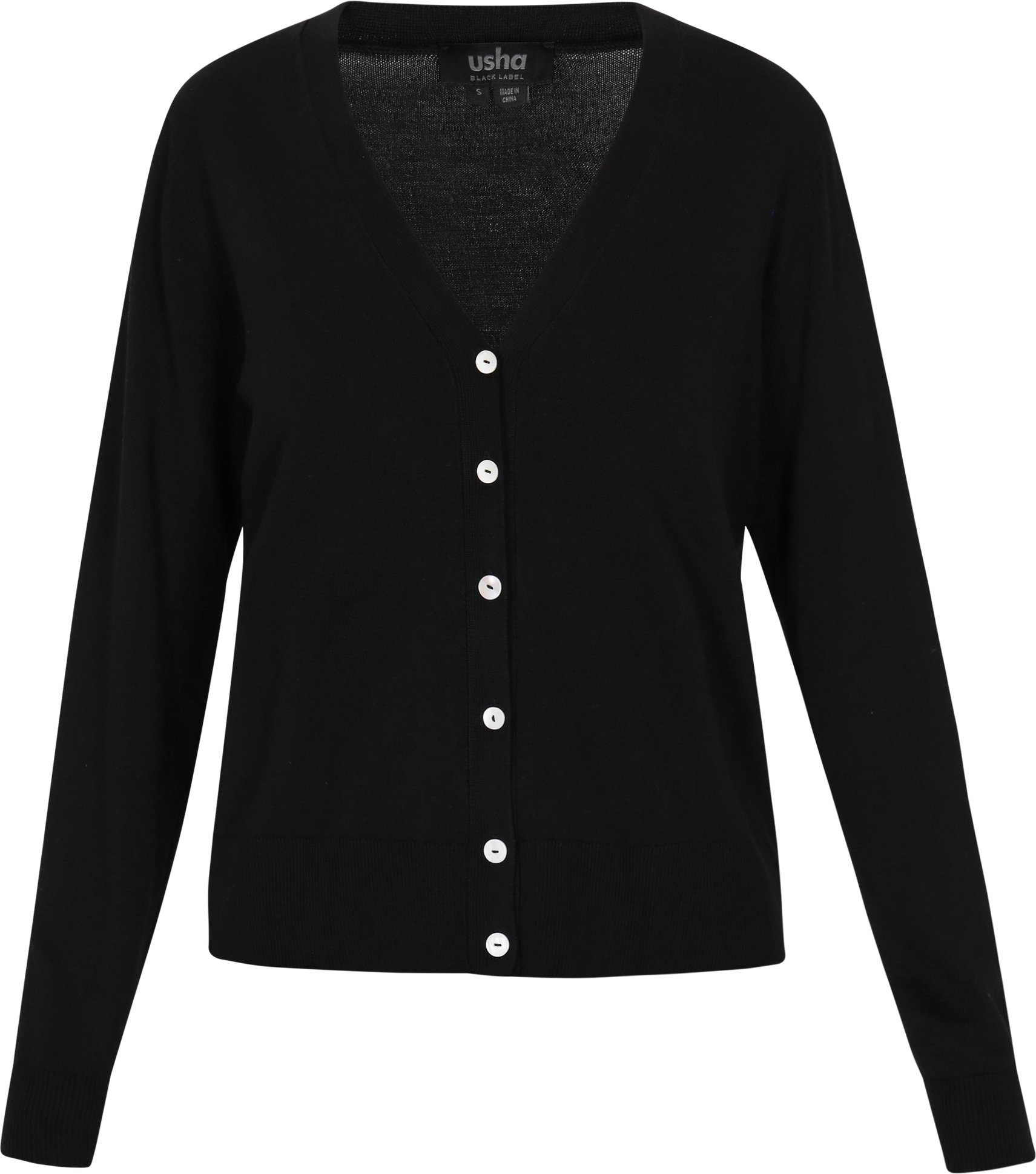 usha Strickjacke Frauen Schwarz