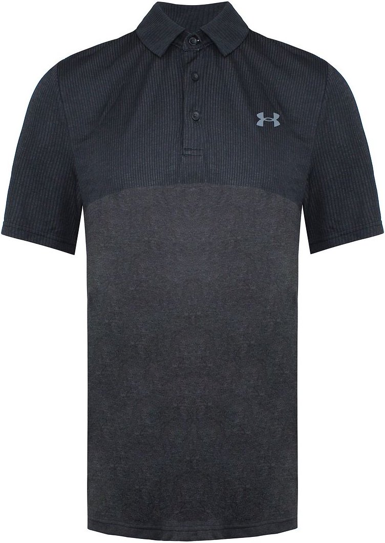 Under Armor verschwinden blockiertes schwarzes Poloshirt mit Männern