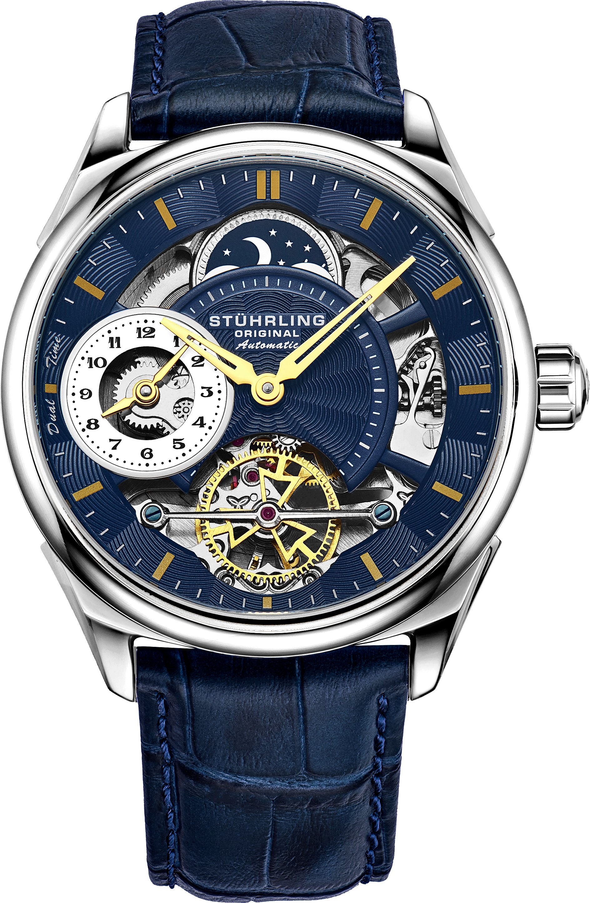 Automatisches Skelett Presidia marineblau 42 mm