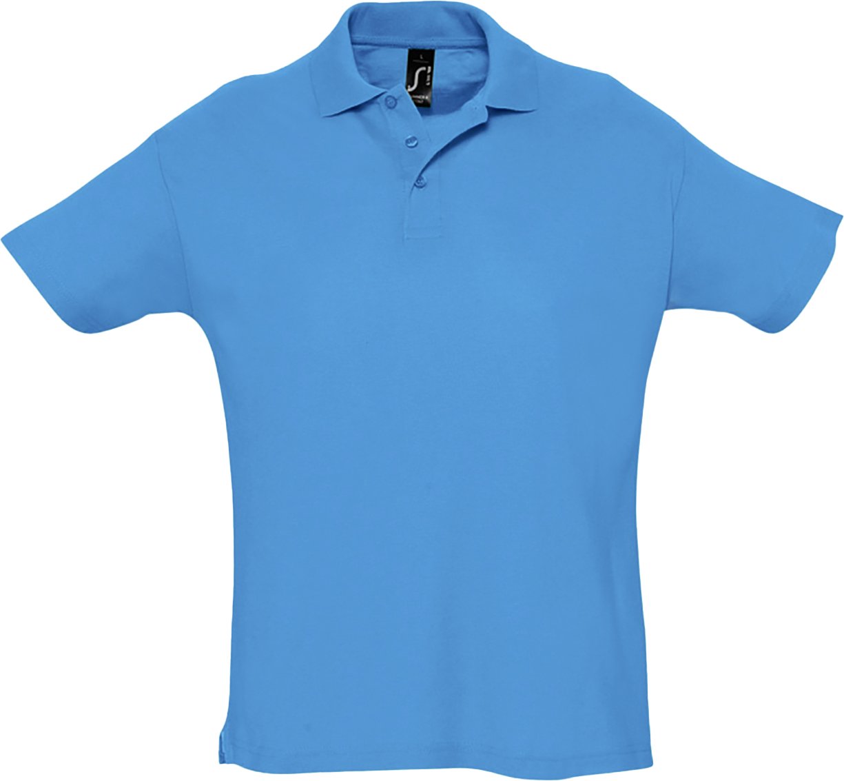 Thumbnail - SOLS Herren Sommer II Pique Kurzarm-Poloshirt (Aqua)