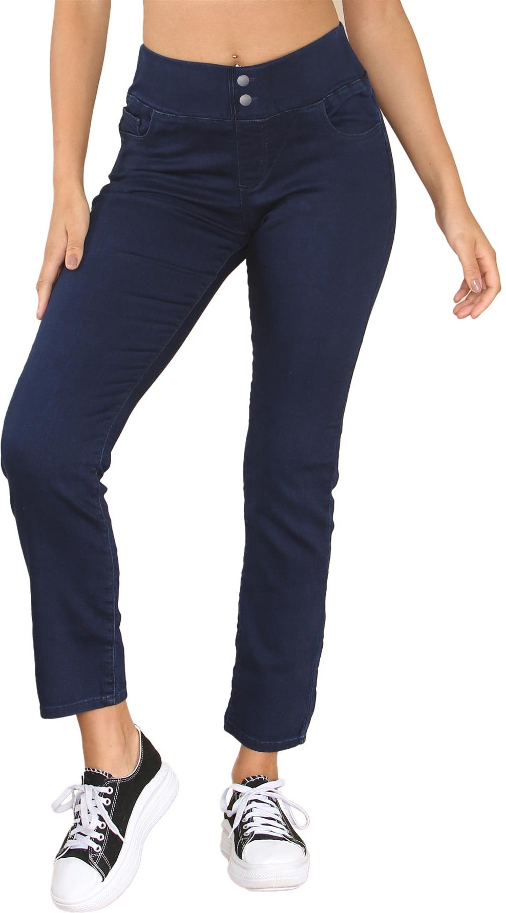 Enzo | Damen Jeans mit weitem Bund